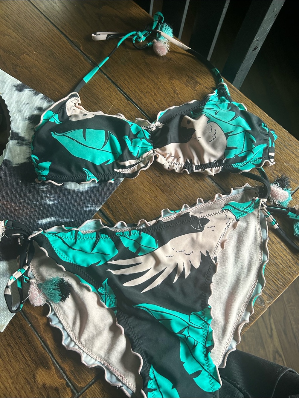 Multi color bikini set